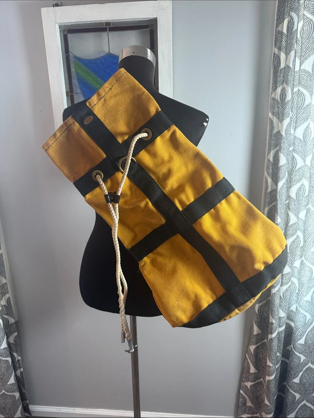Vintage Boyt Harness Company Canvas Anchor Duffle Bag – Made in Iowa Falls, Iowa - Picture 2 of 12